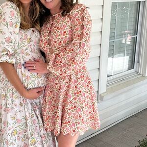 Goldie Scallop Dress in Coral Blossom Zimmerman